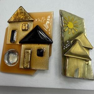 Vintage Helping Homes Brooches